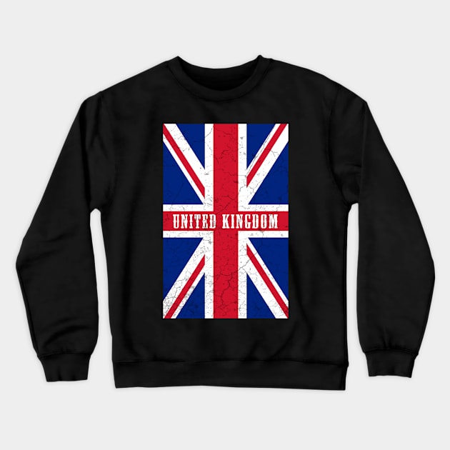 United Kingdom Flag Crewneck Sweatshirt by Mila46